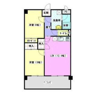 レージュ藤塚【2階】の間取り