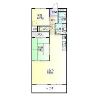 横吹小菅ビル【2階】の間取り