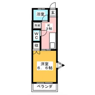 白鳳ハイツ【207号室】の間取り