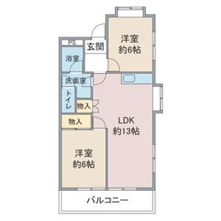 児玉ビル(池場) B棟【2101号室】の間取り