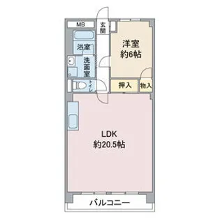 富佳ビル【3階】の間取り