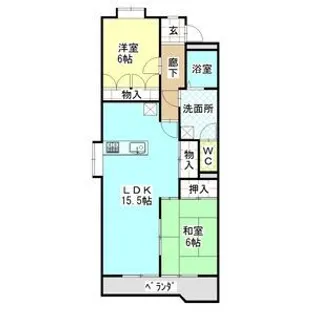 シャロンエース【101号室】の間取り