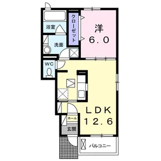 レガーロ サウス1【1階】の間取り