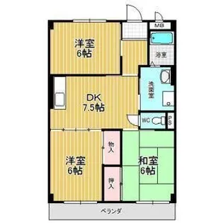 メゾン晃梅【3階】の間取り