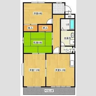エクセル東山【1階】の間取り