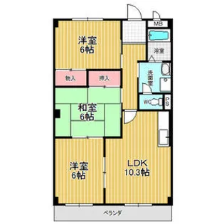 ライム21【3階】の間取り