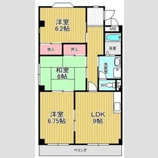 エスポワール小坂【3階】の間取り
