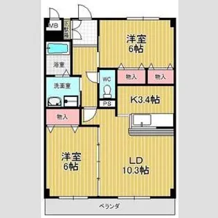 ミュートス神の倉2【1階】の間取り