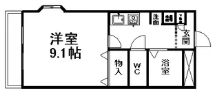 ミュートスKH【2階】の間取り