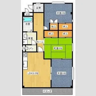 メイゾン島田【3階】の間取り