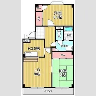 エステート徳重【4階】の間取り