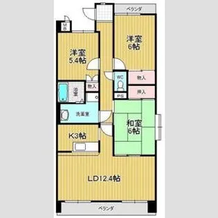 グランドヒルズ日進【7階】の間取り