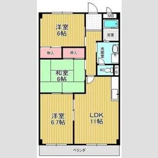 アチーブメント・S・T【3階】の間取り