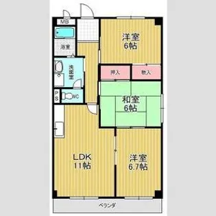 アチーブメント・S・T【1階】の間取り