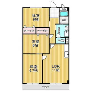 アチーブメント S T【2階】の間取り