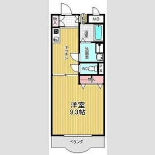 フォンティーヌ徳重【3階】の間取り