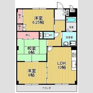 クレストステージ洋【2階】の間取り