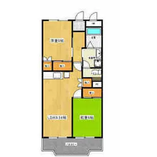 レジデンス香久山【1階】の間取り