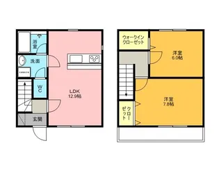 アプトメゾネット赤池【2階】の間取り