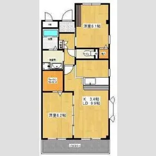 LESTE’O岩崎台【2階】の間取り