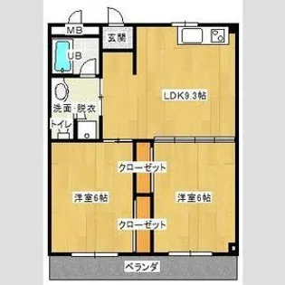 ヒルトップ天白【1階】の間取り