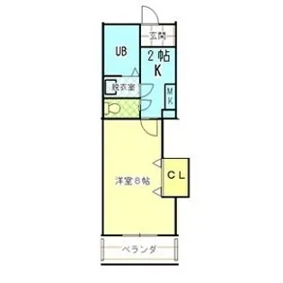 ベルハウス【102号室】の間取り