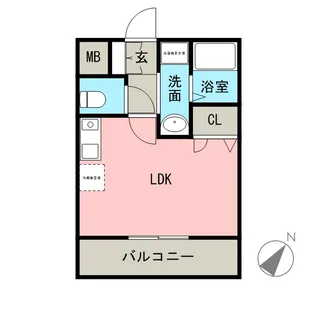 アムールMINERVA【303号室】の間取り