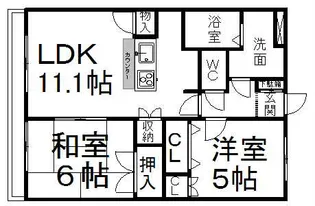 シャンテクレア【1階】の間取り