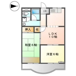 サンシャイン香久山【00303号室】の間取り