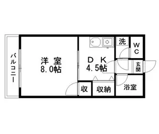 エルシャトー緑【00106号室】の間取り