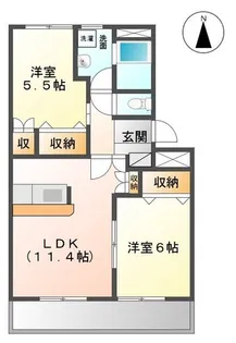 クレストール瑞雲郷【3階】の間取り