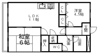 ウェンディA【4階】の間取り