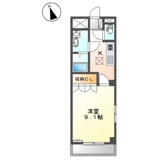 ペニーレインB【1階】の間取り