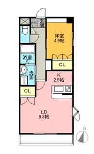 レインボーシティ・SⅡ【4階】の間取り