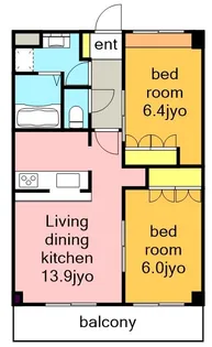 Crecia中平【1階】の間取り