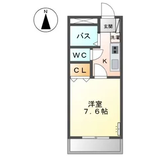ベルビラージュ【2階】の間取り