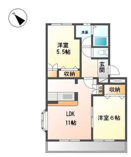 エピ・シェール【2階】の間取り