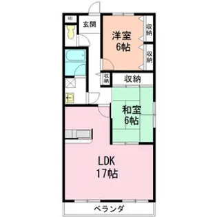 ファミーユすなご【2階】の間取り