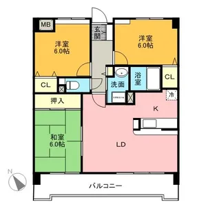 グランドメゾン神ノ倉【2階】の間取り