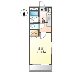 プリヴェール植田【3階】の間取り