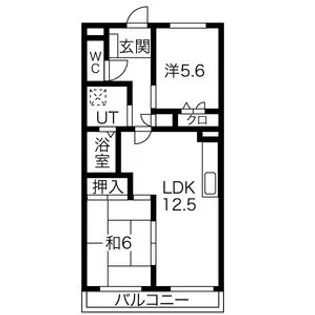 アピテ池場【302号室】の間取り