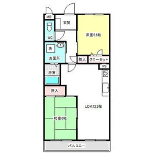 アピテ池場【5階】の間取り