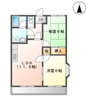 シャインヒルズ滝ノ水【1階】の間取り