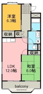 アルティスコート日進【2階】の間取り