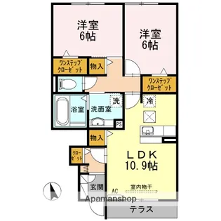 ASOBI−PALACE日進A棟【1階】の間取り