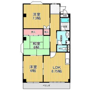 リバティー・ヒル乗鞍【1階】の間取り