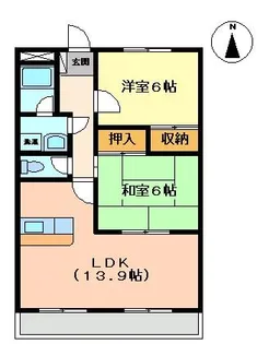 ヴィオラ日進【2階】の間取り