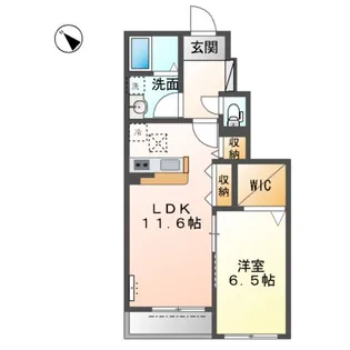 フェリース焼山【1階】の間取り