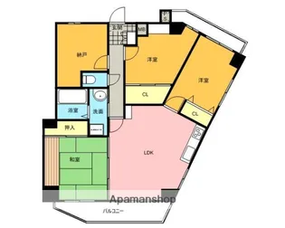 愛知県名古屋市天白区平針4丁目【マンション】の間取り