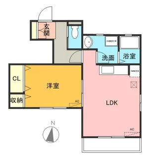フォレストメゾン天白渓【1階】の間取り